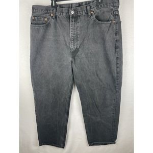 Mens Levi's 550 Relaxed Fit Jeans. Size 42X30 (measured W42 L29) Black.